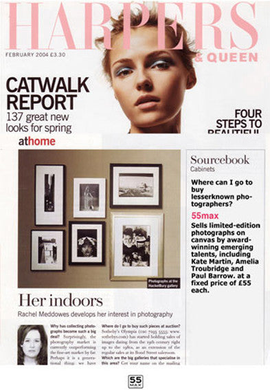 Harpers Magazine front Cover featuring 55MAX's Affordable Art Work