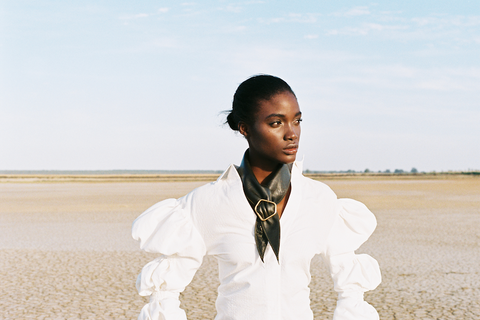 Our collaboration with Matter of Falk Jewelry on leather scarves and springbok fur earrings. All sustainably sourced materials