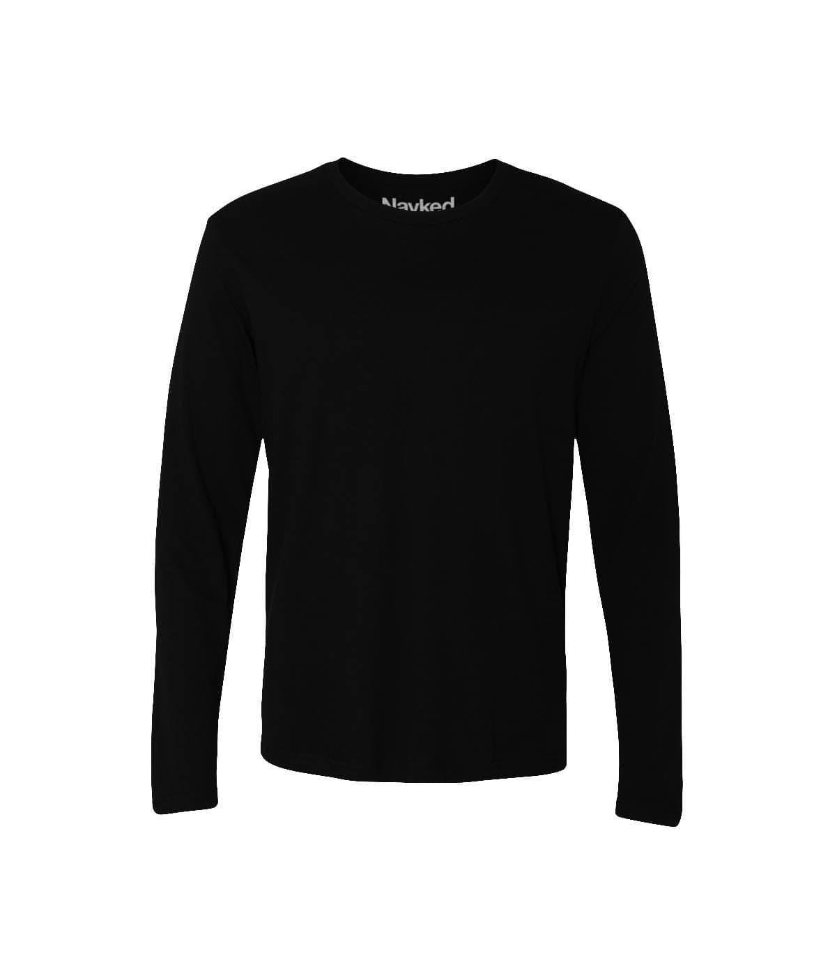 Huck It Mens Classic-Fit Long-Sleeve Crewneck Cotton Graphic Top Tee