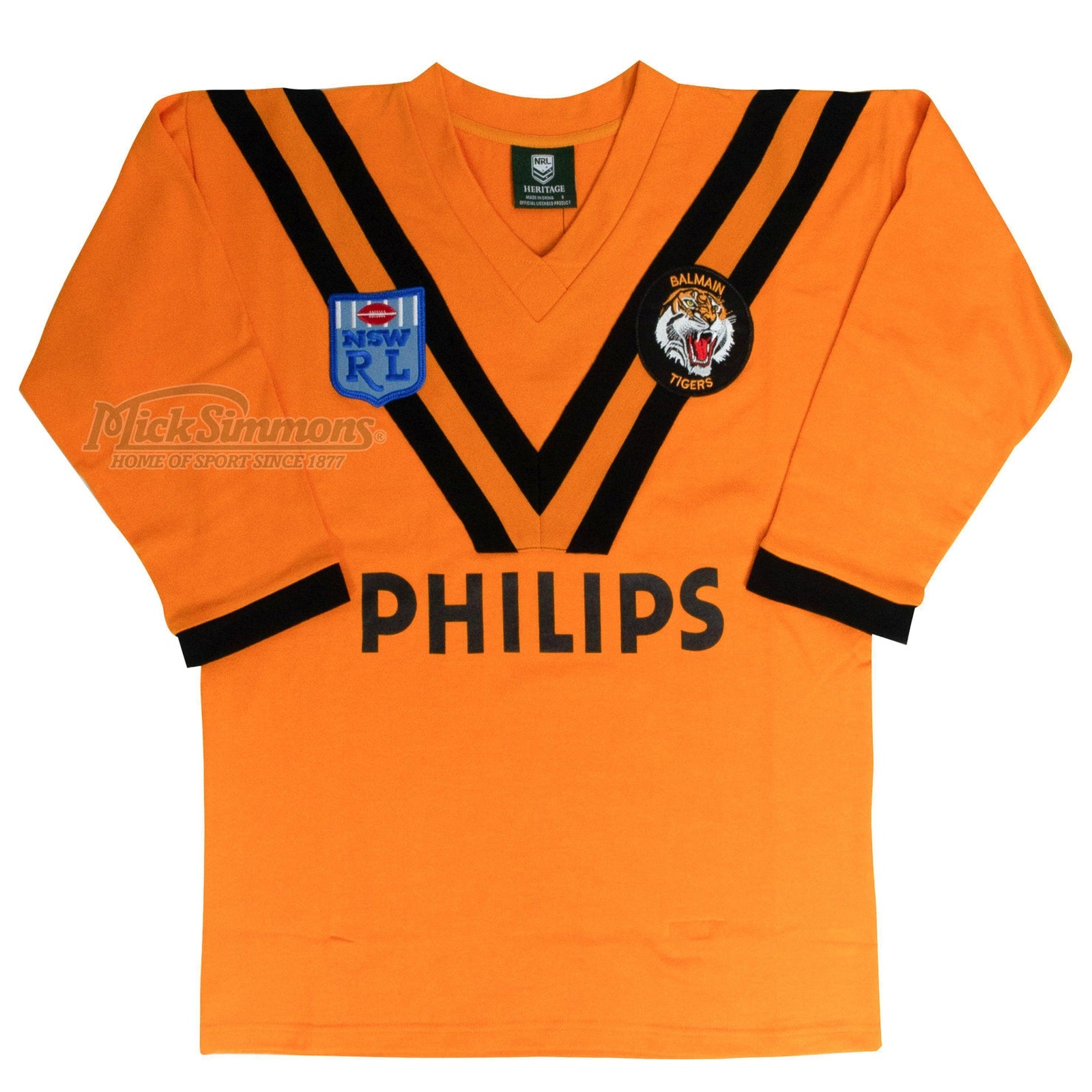 Tigers 1989 NRL Vintage Retro Heritage Rugby Jersey Guernsey | Mick Simmons Sport