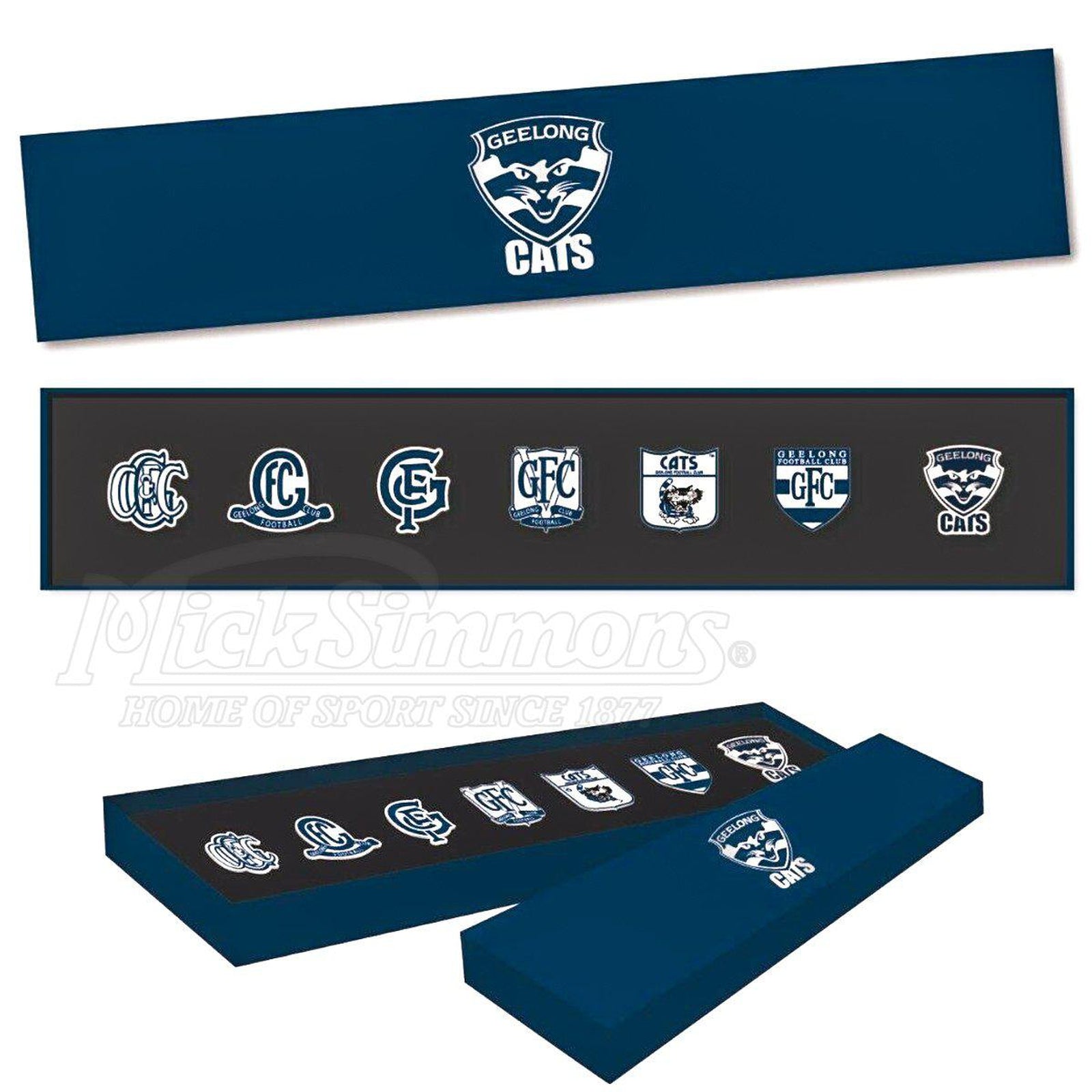 Geelong Cats AFL Evolution Series Collection Team Metal Logo Pin Set