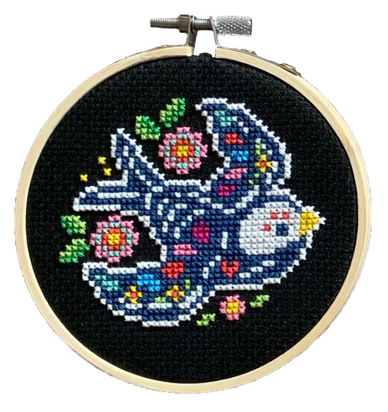 Modern Cross Stitch - Day Of The Dead Trio By Tiny Modernist – Tiny