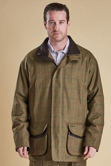 barbour tweed coat