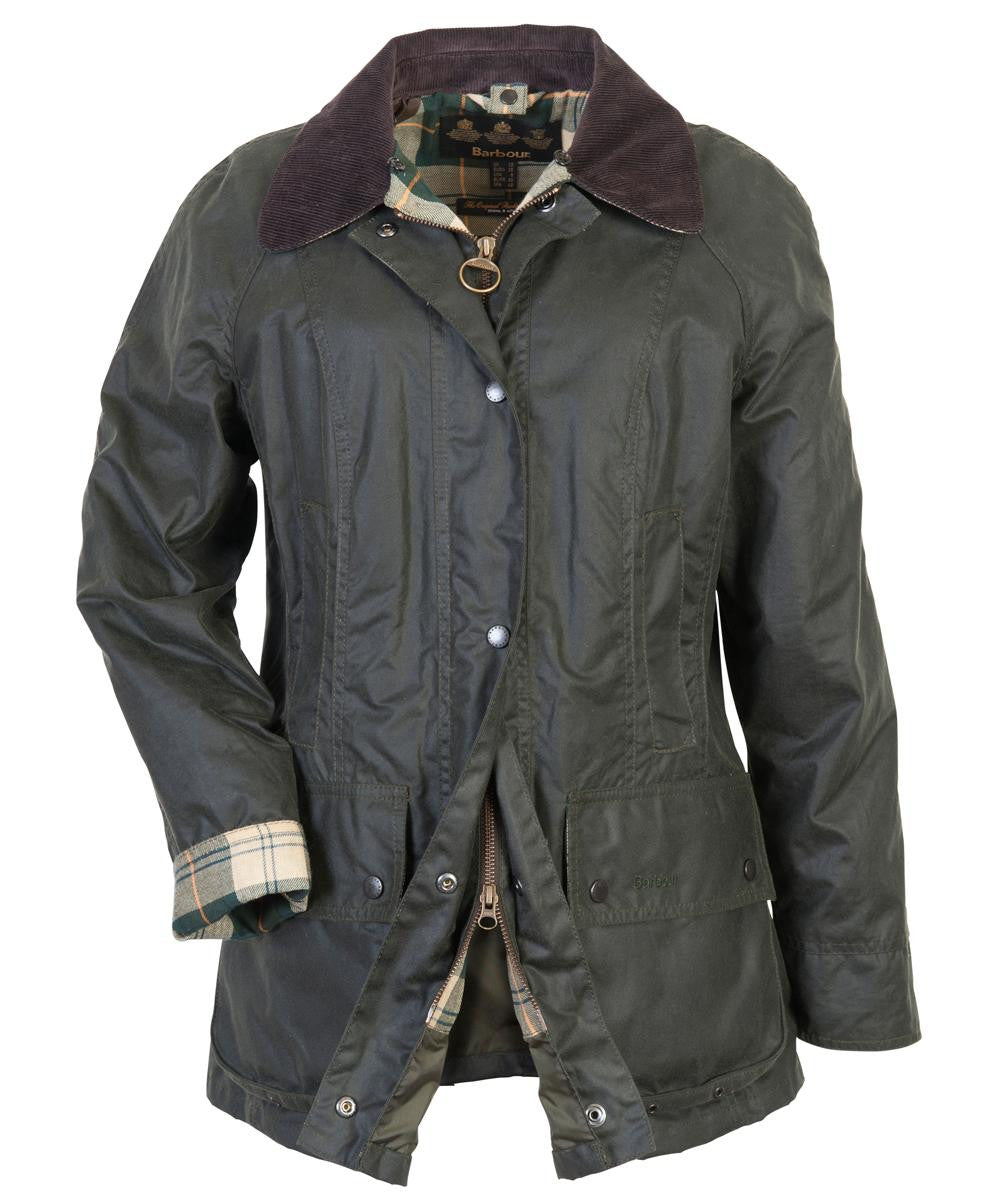 barbour green wax jacket