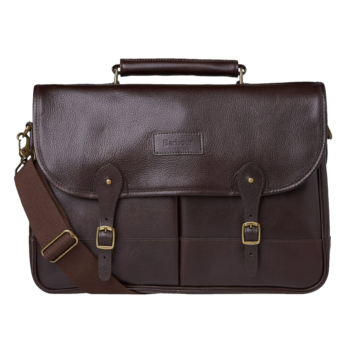 barbour leather satchel bag