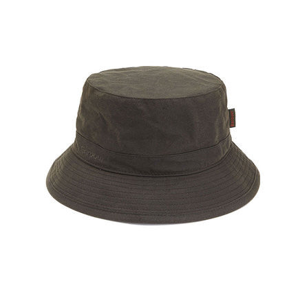 barbour wax bucket hat