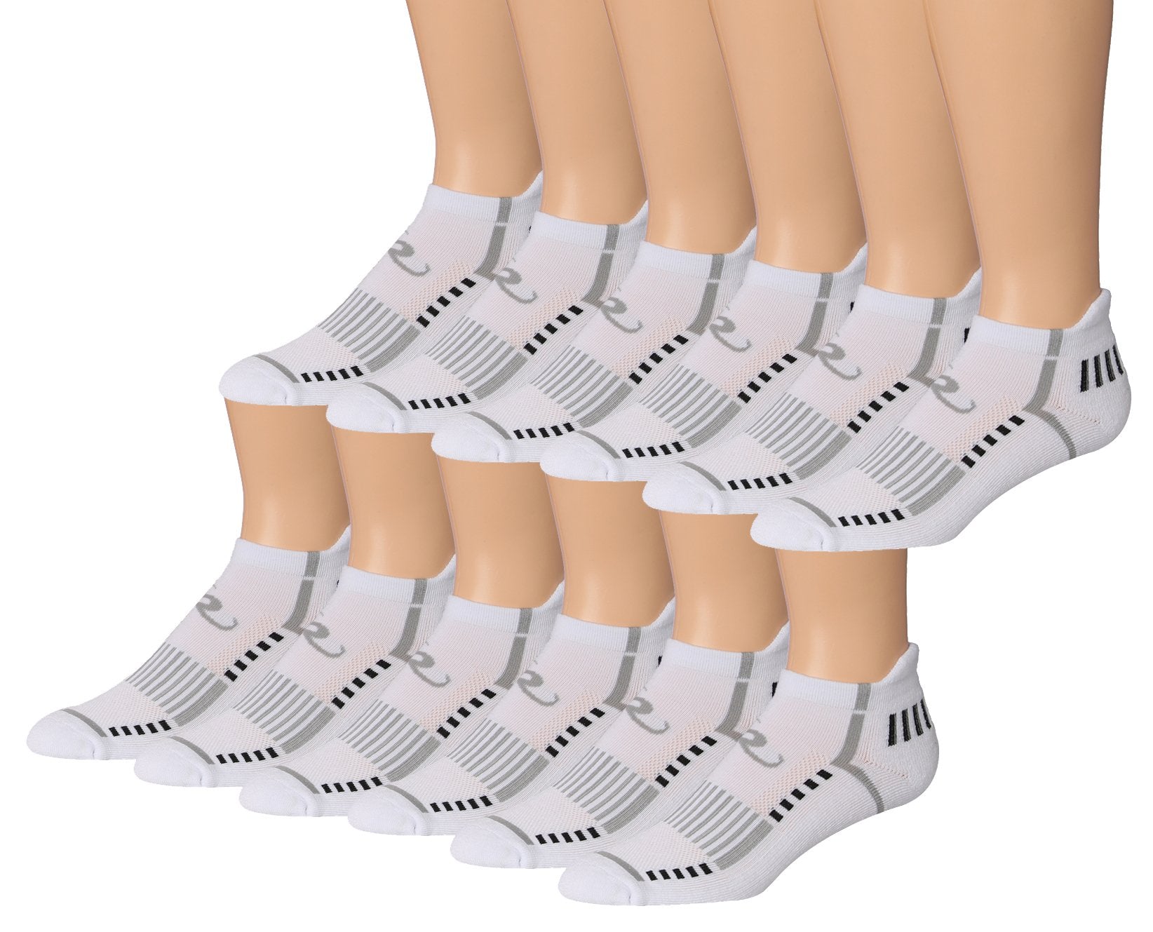 Ronnox Men's 12-Pairs Low Cut Running & Athletic Performance Tab Socks |  Goldhose