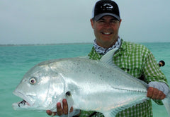 Michael with a Christmas Island Giant Trevally