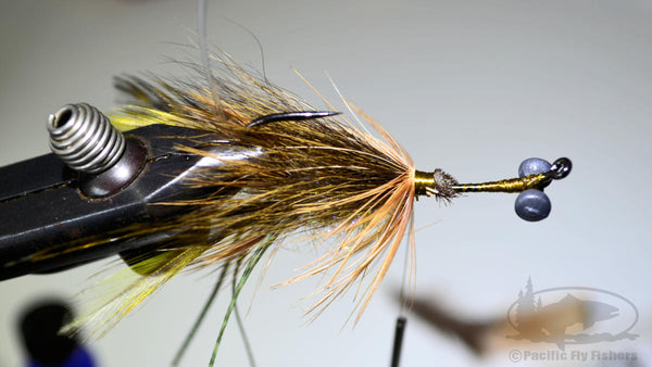 Step 12:  Pattern Recipe and Instructions for tying the Mega Craw Bass Fly