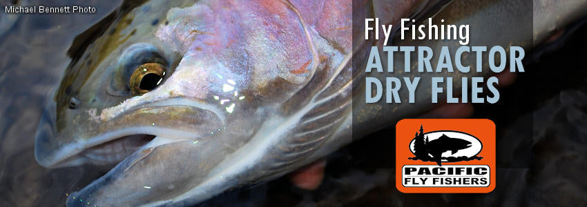 Fly fishing flies, attractor dry flies