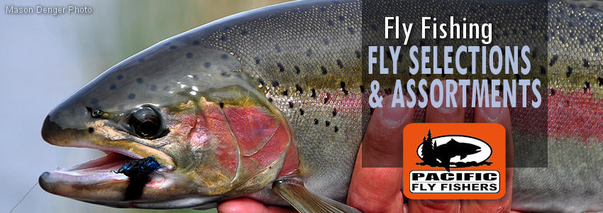 Fly fishing flies, assortments selections