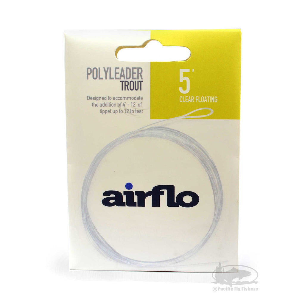 Airflo 5ft Trout PolyLeader All Densities Trout Fishing Leader Sink Tip Tapered 