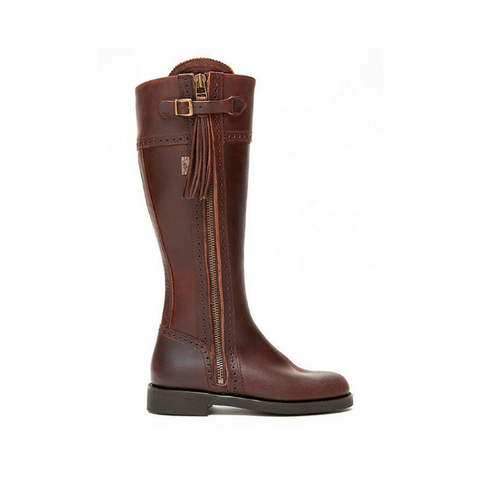 Spanish Riding Boots Classic Brown Wide Calf Fit The Spanish Boot Company