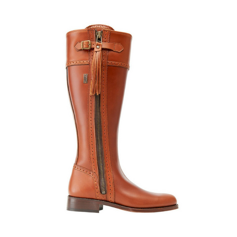 Spanish Riding Boots Classic Tan Wide Calf Fit The Spanish Boot Company