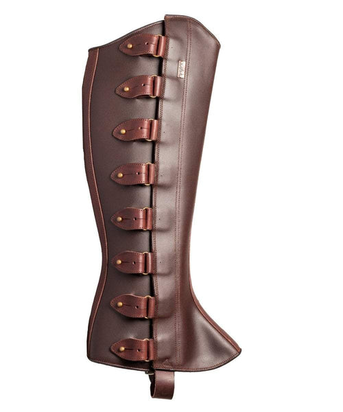 chaps half brown mens boots polainas spanish boot company leather riding thespanishbootcompany polo western chap gaiters spain short sold