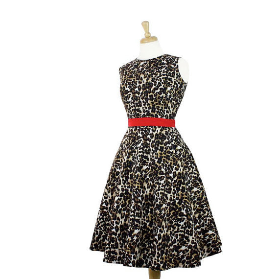 Audrey Leopard Full Circle Holiday Dress