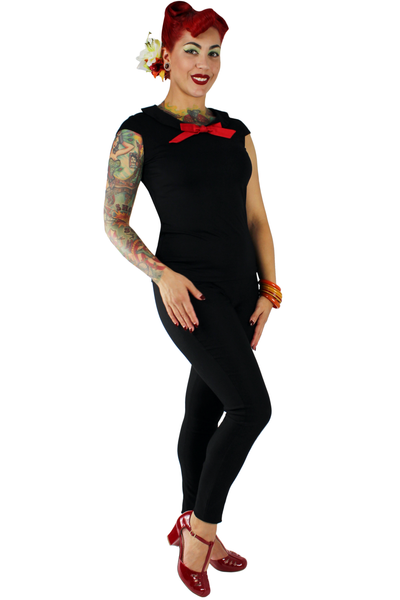 Black Sailor Top XS-4XL