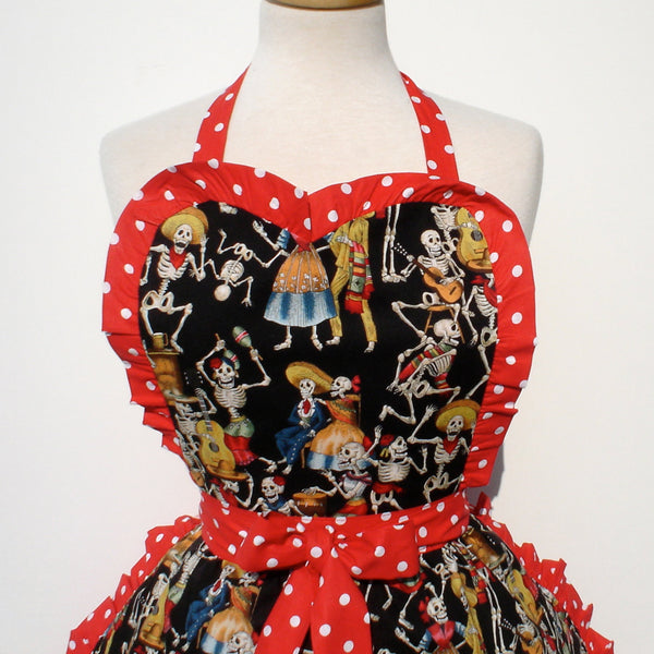 "Whisked Away" Musician Skulls Apron