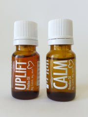 Uplift and Calm oil blends to help elevate your yoga practice