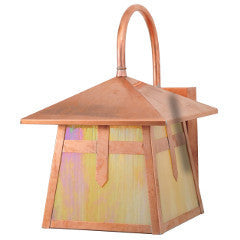 9.25"W Stillwater Cross Mission Curved Arm Wall Sconce