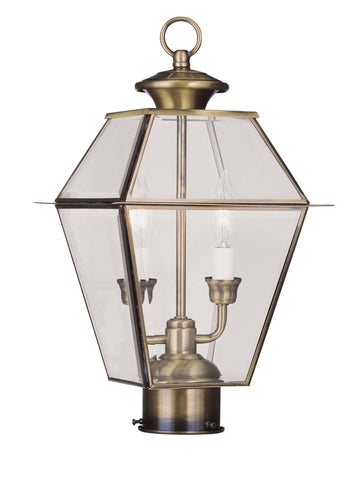 Westover Post Mount Antique Brass