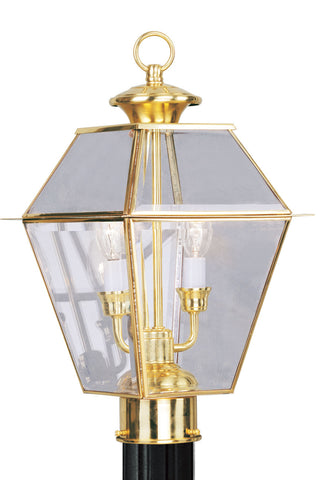 Westover Post Mount Polished Brass