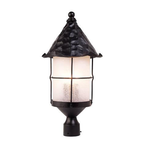 Landmark 389-BK Rustica Collection Post Mount