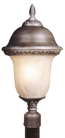 Glenn Aire F-2990-SW-AB Medium Post Mount with Alabaster Glass