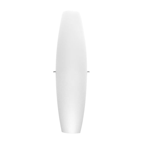 Boah 2 Light Sconce In Chrome With White Opal Glass