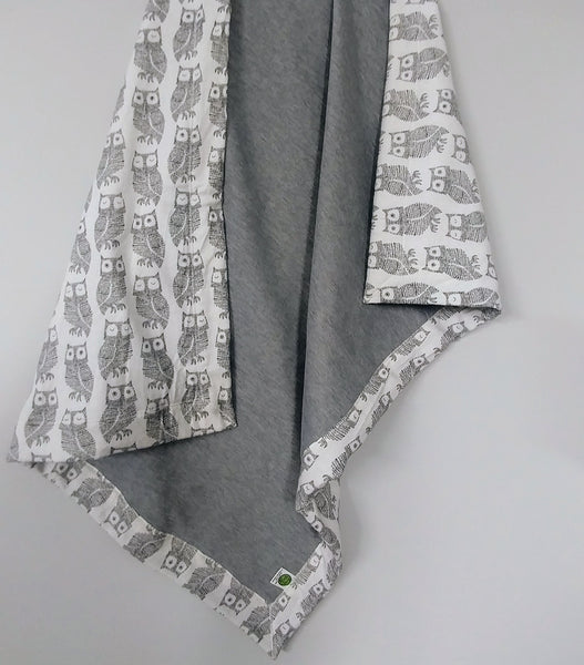 grey baby shawl