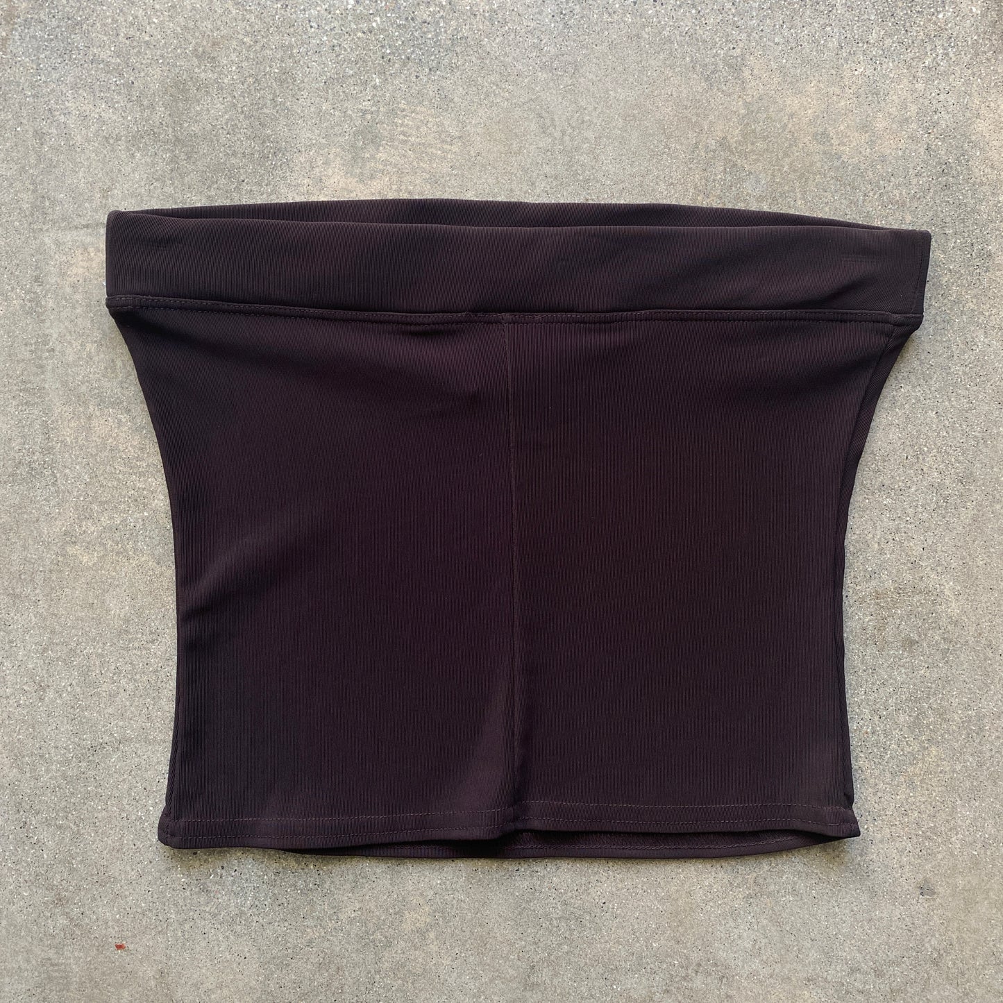 DEADSTOCK 90S Y2K CHOCOLATE TUBE TOP