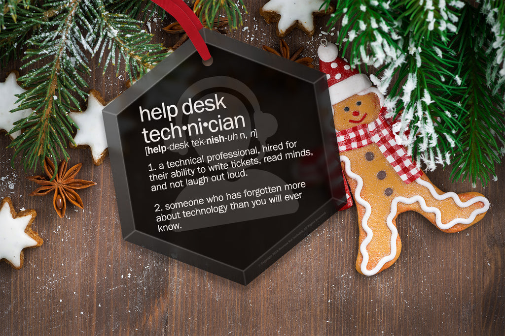 Help Desk Definition Glass Christmas Tree Ornament Neurons Not