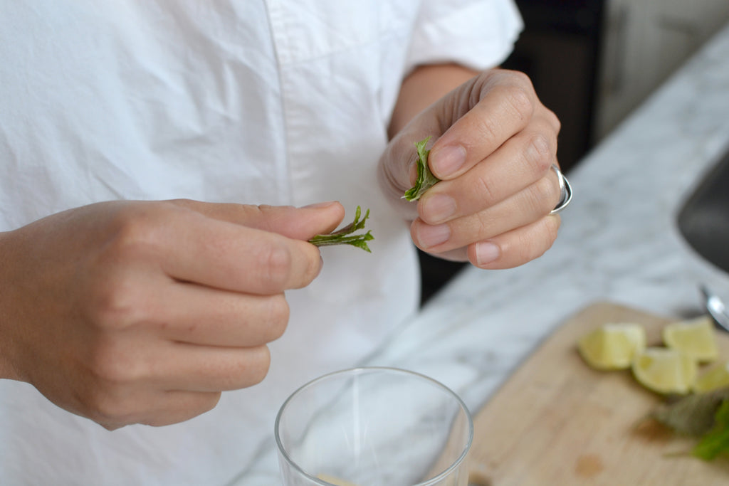 Tearing Shiso Leave