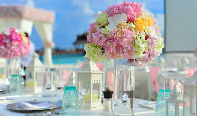 flower centerpiece for a wedding