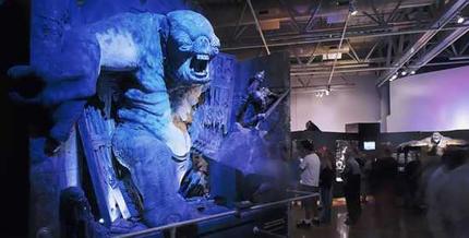 A model featuring a cave troll from the Lord of The Rings exhibition at the Powerhouse Museum in Sydney. Picture / Reuters