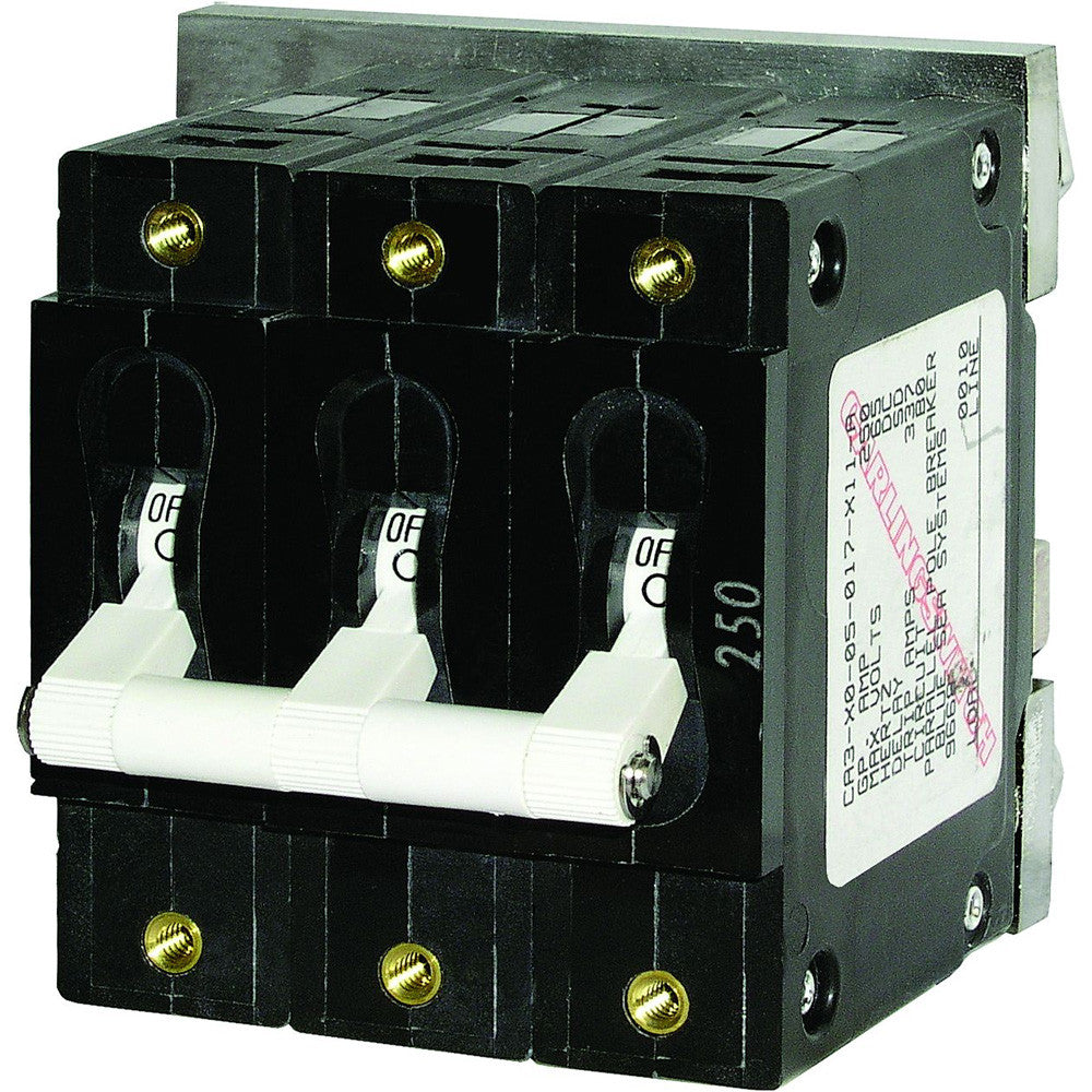 Blue Sea 7289 C-Series Triple Pole Circuit Breaker - 80A - Reel Draggin' Tackle