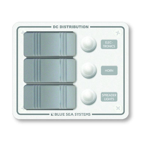 Blue Sea 8274 Water Resistant Panel - 3 Position - White - Vertical Mount - Reel Draggin' Tackle