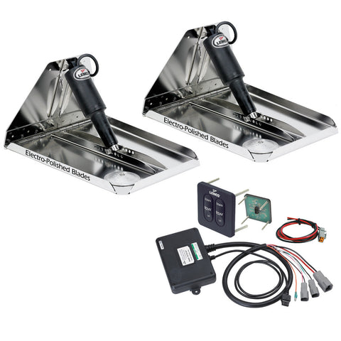 Lenco 16" x 12" Heavy Duty Performance Trim Tab Kit w/Standard Tactile Switch Kit 12V - Reel Draggin' Tackle