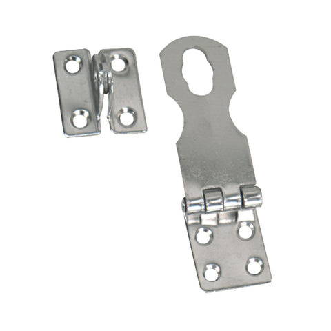 Whitecap Swivel Safety Hasp - CP/Brass - 1" x 3" - Reel Draggin' Tackle