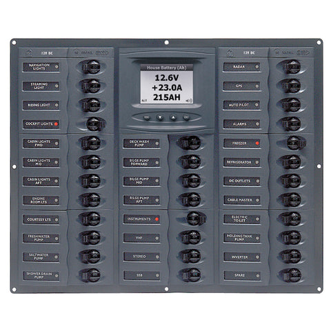 BEP Millennium Series DC Circuit Breaker Panel w/Digital Meters, 32SP DC12V - Reel Draggin' Tackle