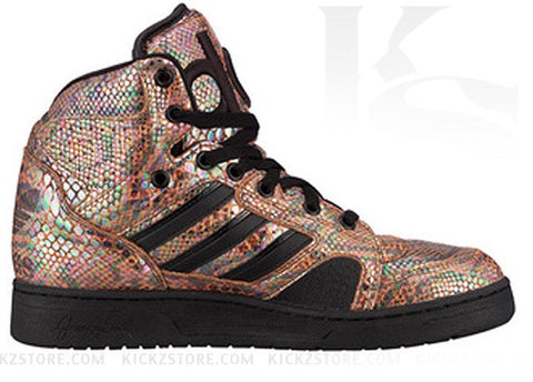 Sandalias Exagerar Vergonzoso Adidas x Jeremy Scott Instinct Hi Rainbow Snakeskin - In Stock & On Sa –  KickzStore
