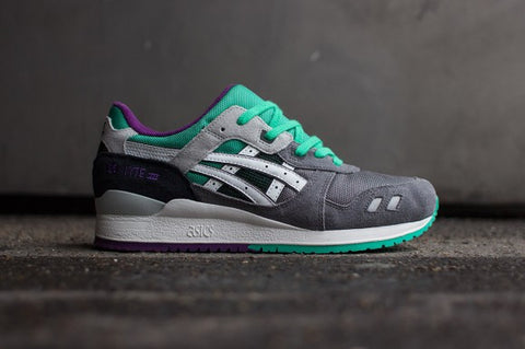 asics gel lyte 3 green purple grey