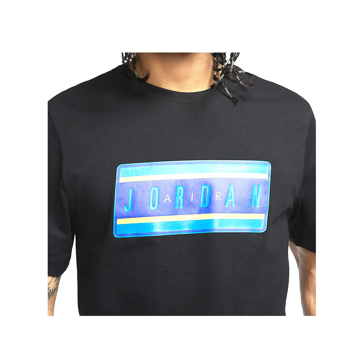Air Jordan Men's Jumpman Logo Sticker Black T-Shirt