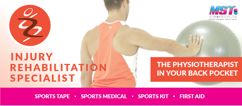 IRS injury rehabilitation specialist physio in your back pocket by mst mysportstape my sports tape