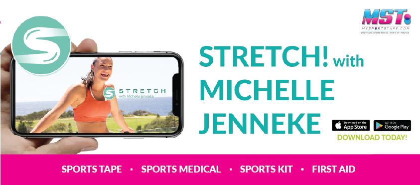 stretch with michelle jenneke female australian athletics athlete mst mysportstape my sports tape