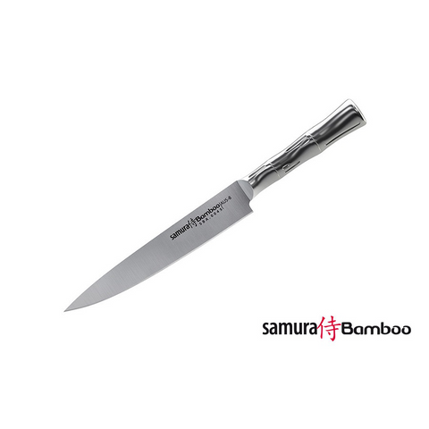 Нож кухонный стальной для нарезки, слайсер Samura BAMBOO SBA-0045