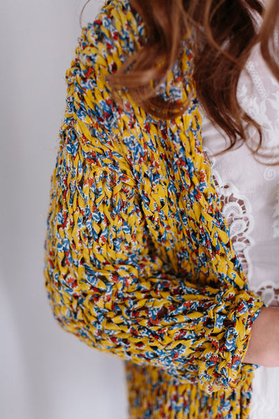 Knit Collage Oracle Cardigan Knitting pattern wildflower cotton yarn