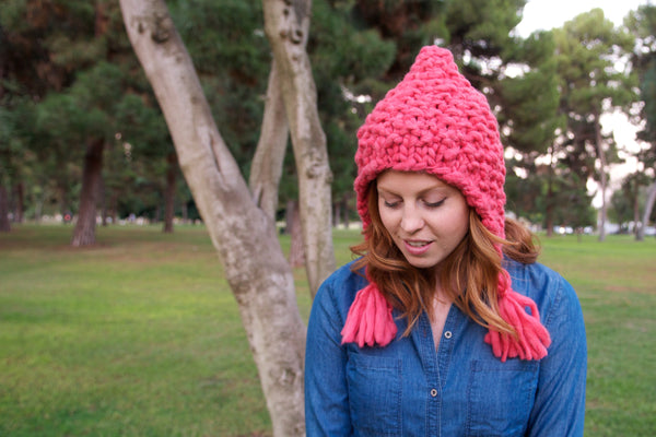 Knit Collage Free Bird Hoodie Hat Pattern