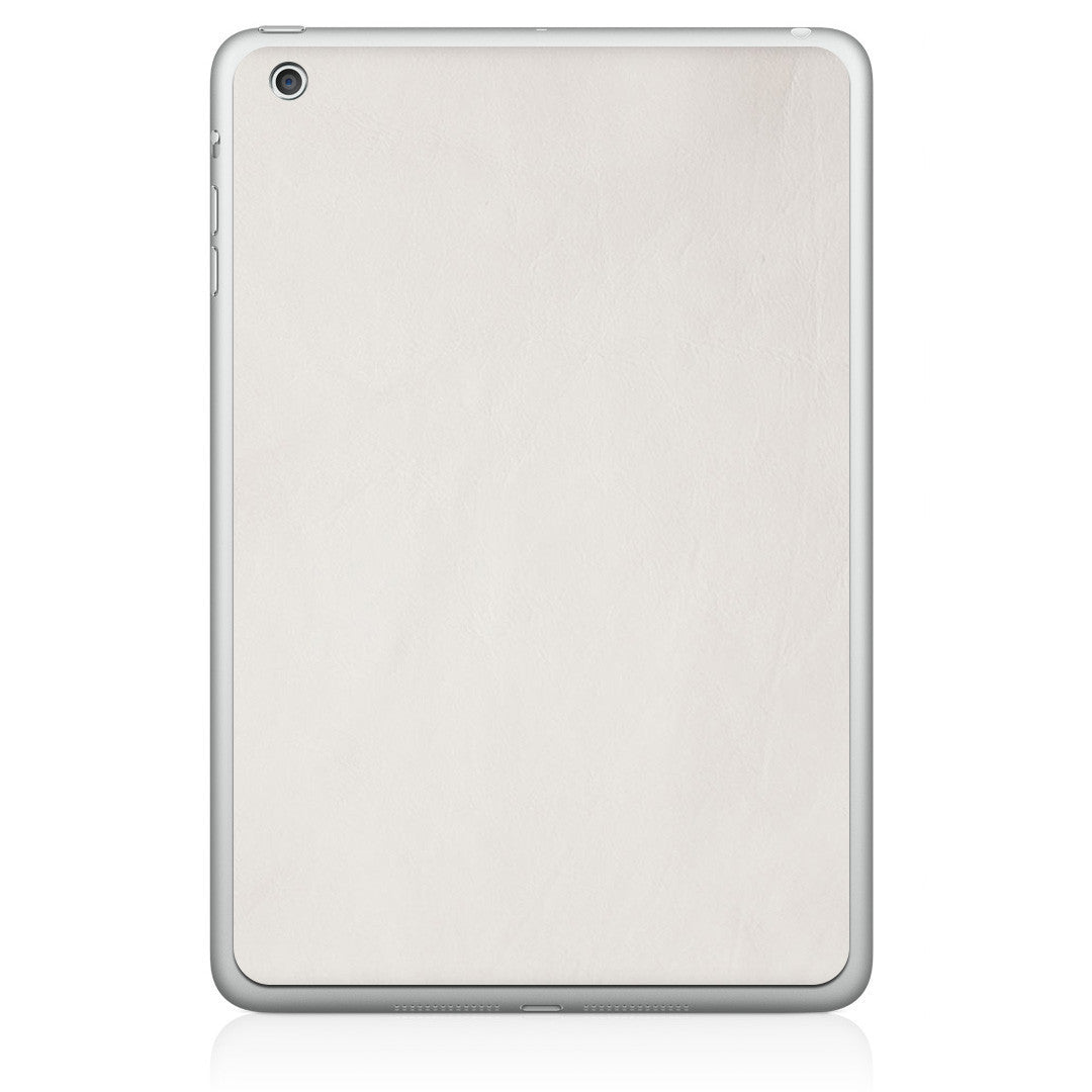 White iPad Mini Leather Skin