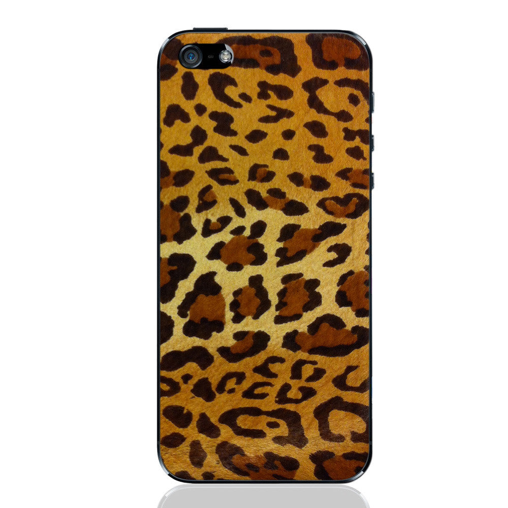 Leopard Pony Hair iPhone 5 - 5S - SE Leather Skin